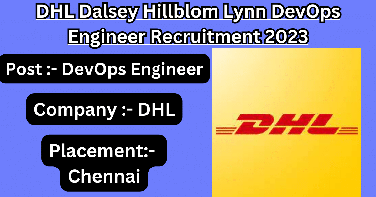 DHL Dalsey Hillblom Lynn DevOps Engineer Recruitment 2023